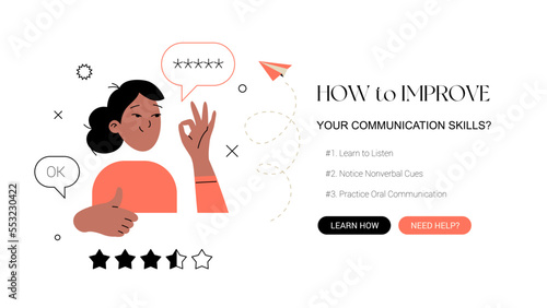 Communication Skills Improvement Banner Template