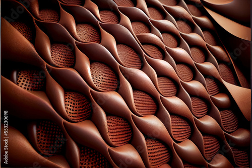 brown leather texture with geometry for creative design background