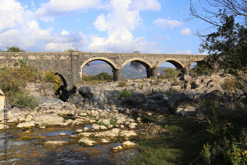 Ponte sul fiume alcantara photo