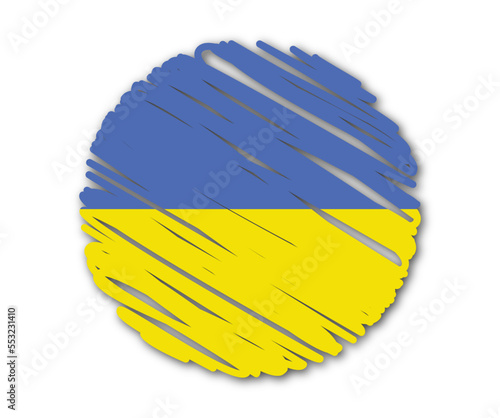 flag of Ukraine east europe. Patriot ukrainian country 