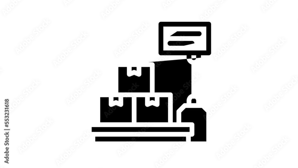 scales equipment line icon animation scales equipment line icon animation