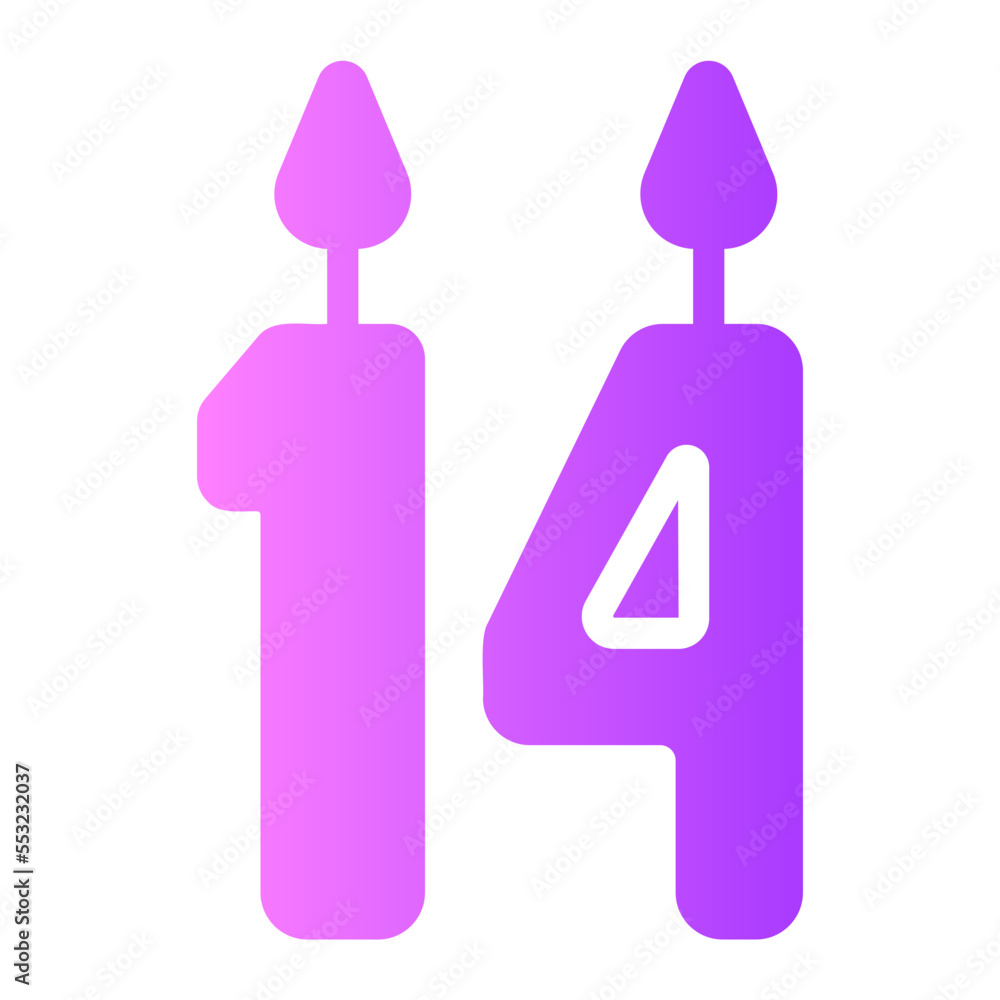 candle gradient icon candle gradient icon