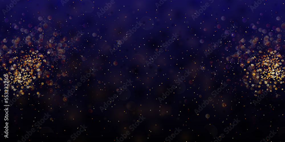 Light effect with lots of shiny shimmering particles. Vector star cloud with dust for Christmas decorations and invitations.
