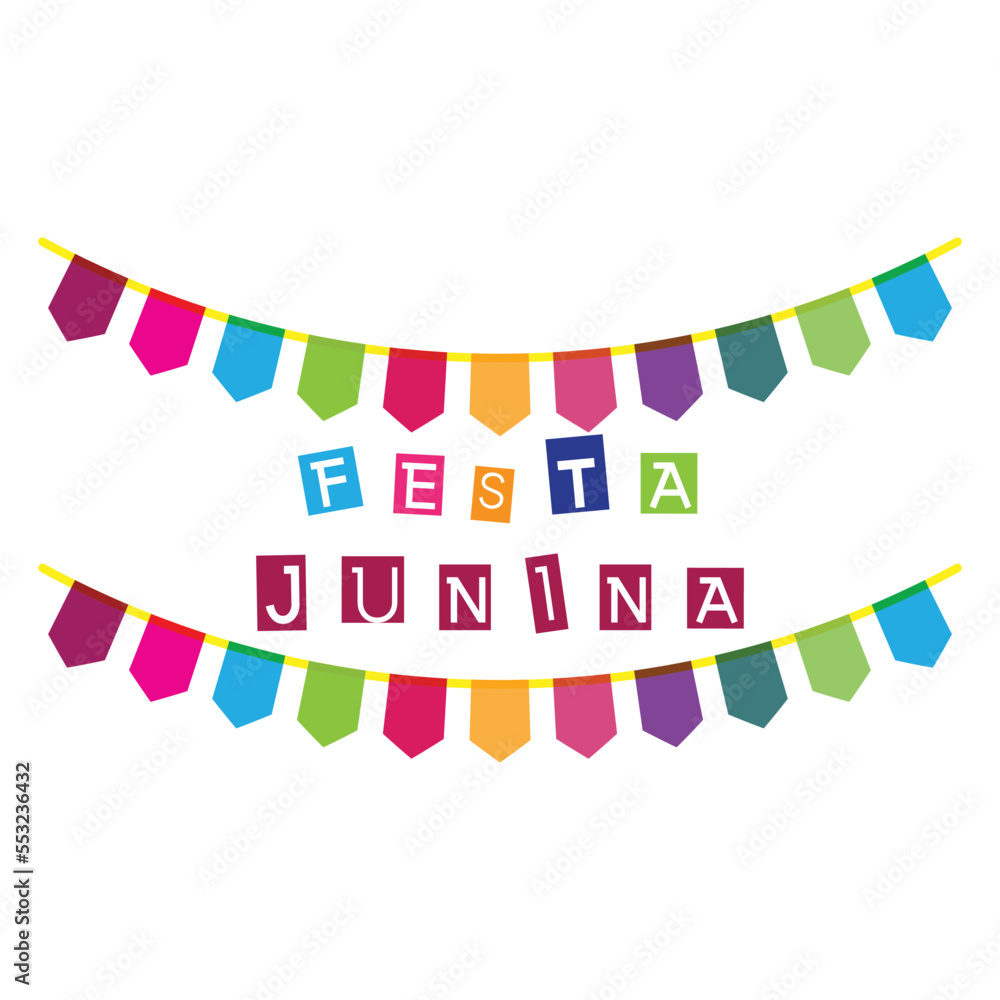 Fototapeta premium Festa Junina Element Vector Illustration
