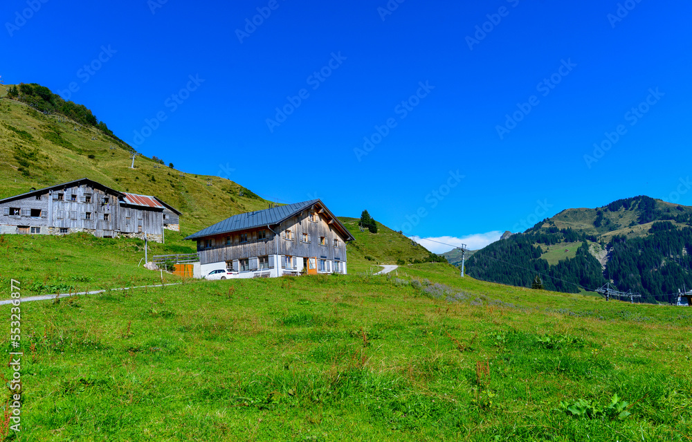 Gebirgspass Faschinajoch in Vorarlberg Gebirgspass Faschinajoch in Vorarlberg