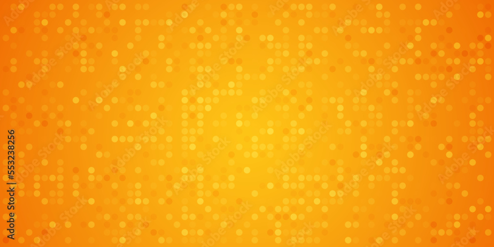 Abstract orange gradient background with dots