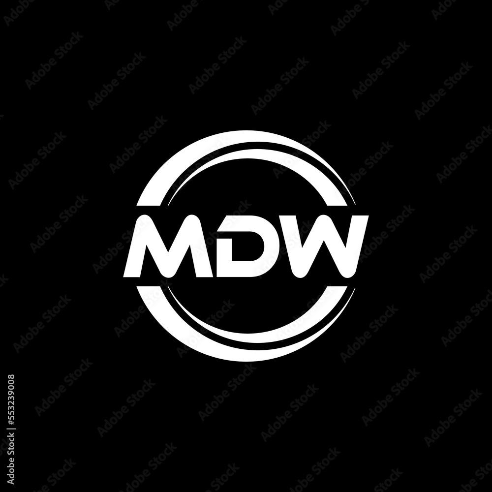 MDW letter logo design with black background in illustrator, vector logo modern alphabet font overlap style. calligraphy designs for logo, Poster, Invitation, etc. MDW letter logo design with black background in illustrator, vector logo modern alphabet font overlap style. calligraphy designs for logo, Poster, Invitation, etc.