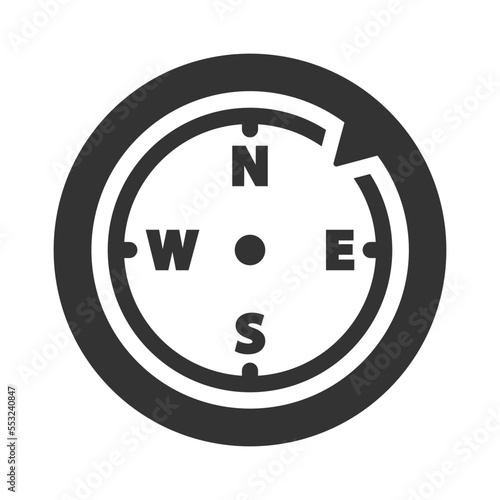 Navigation compass icon