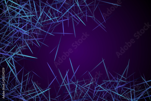 Digital geometric blue lines streams visual technology concept. Abstract scientific background