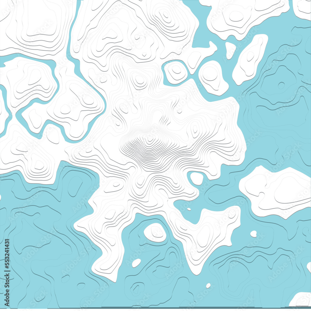 立体地図模型C(急な山のある海辺/水位は調整してね/ver.CS2) - obrazy, fototapety, plakaty 