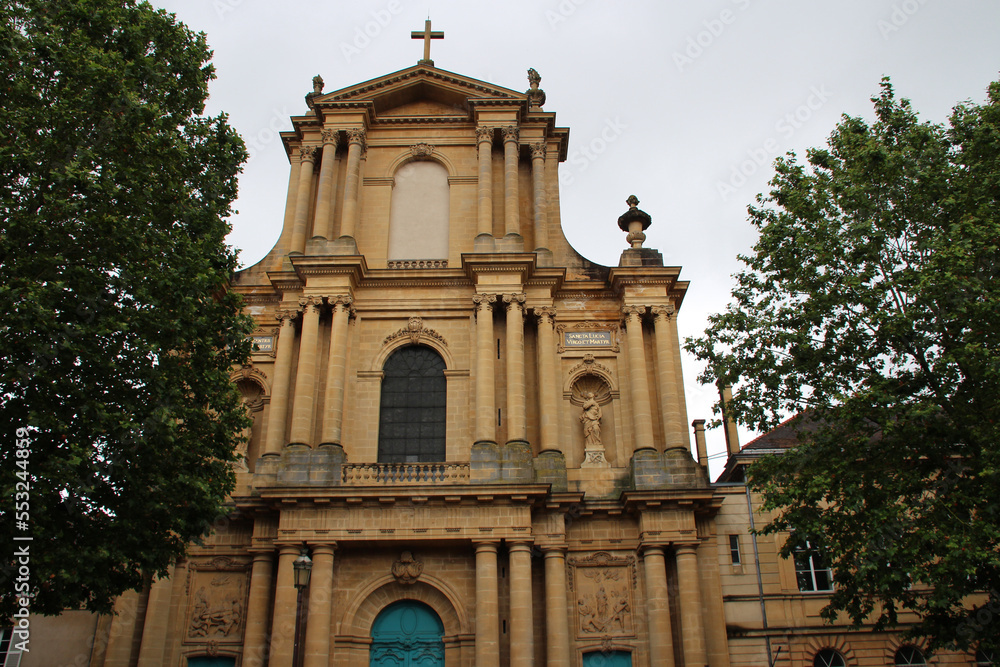 saint-vincent basilica in metz (france)