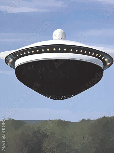 UFO in the sky