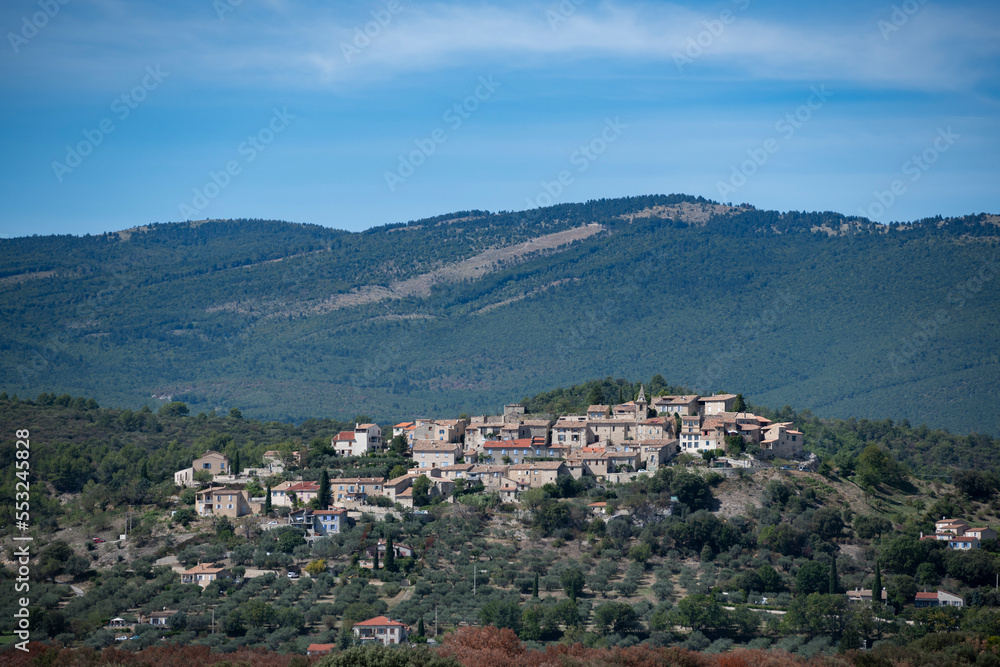 Montfort Village in the Alpes-de-Haute-Provence department in southeastern France