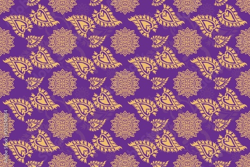India pattern illustration, Ikat printing textile pattern wallpaper