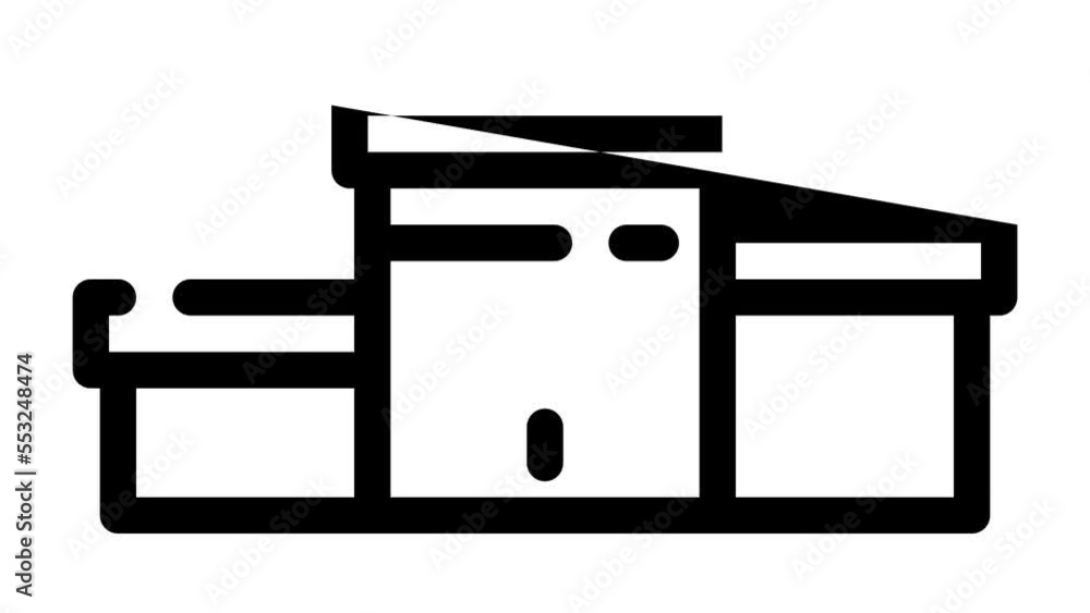 pedestal for winners in competition line icon animation pedestal for winners in competition line icon animation