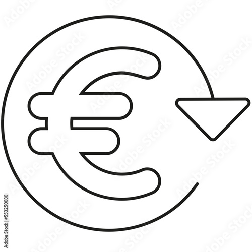 Euro valor cincumferencia. Moneda