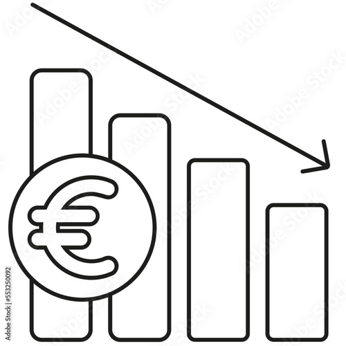 Euro valor. Bajar. Moneda