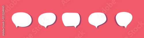 Quotes frames. Quote remark, mention quotations frame and callout text template. Talk remark quotation frames, citation memo or dialog box bubble. Isolated vector symbols set. 10 EPS.