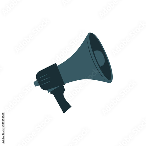 Loudspeaker megaphone icon. Vector graphics