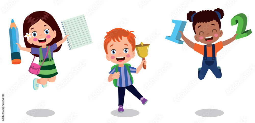 back to school school classroom and cute happy students back to school school classroom and cute happy students
