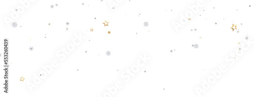 Winter christmas sky with falling snow.The winter background, falling snowflakes