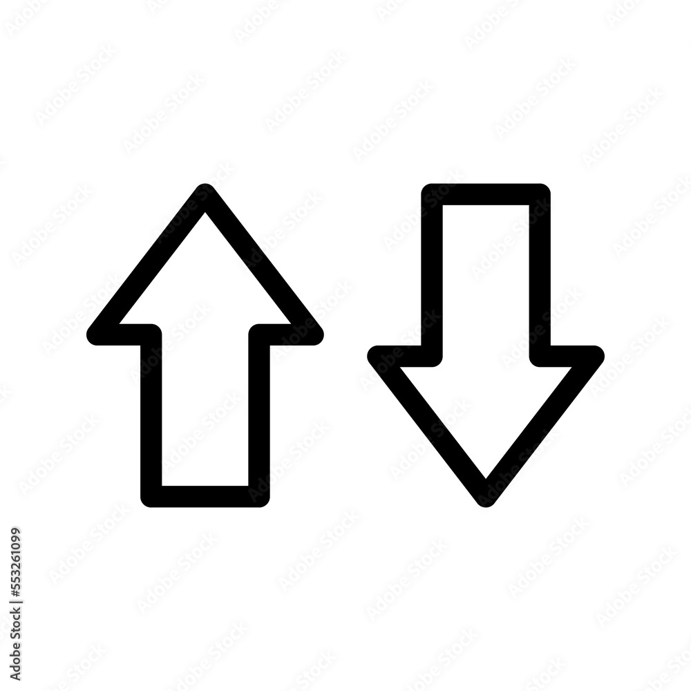 Arrow of change icon. Abstract sign and symbol for template design. Vector. Arrow of change icon. Abstract sign and symbol for template design. Vector.