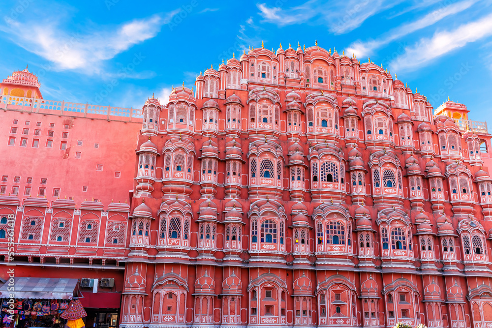 Hawa Mahal or Pink palace, Jaipur, India, beautiful sunset view