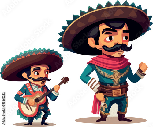 Cute Mexican mariachi