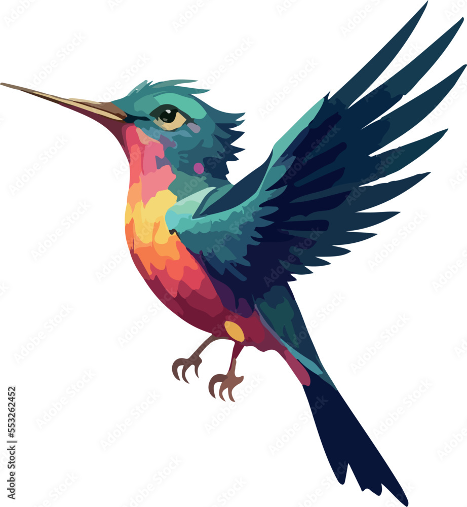 Fototapeta premium Beautiful and colorful hummingbird
