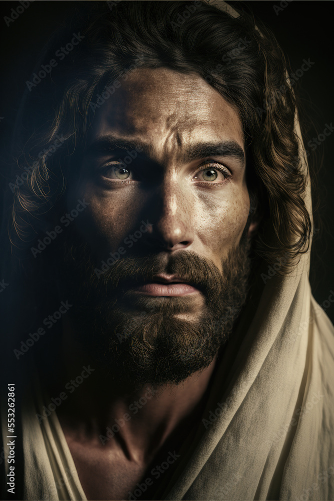 A Caucasian portrait of Jesus A Caucasian portrait of Jesus