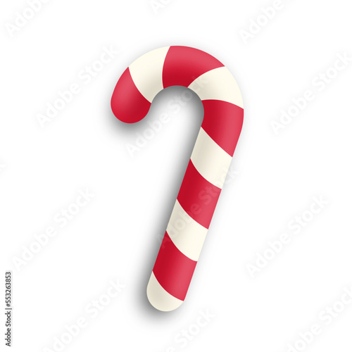 candycane illustration on transparent background