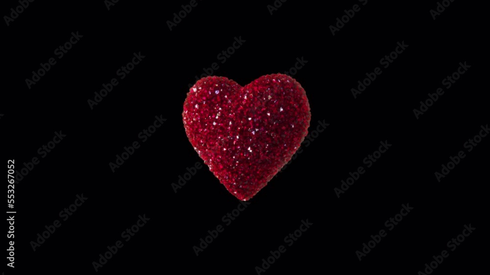 red heart on black background red heart on black background