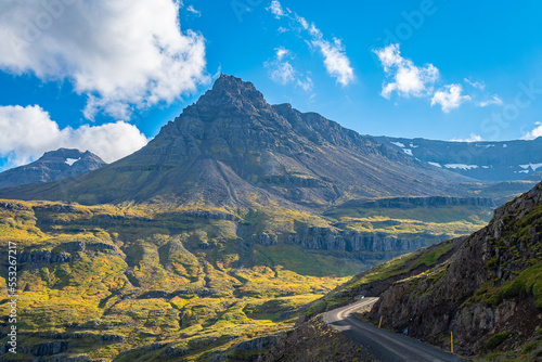 Landscape of the East Fjords (Iceland) photo