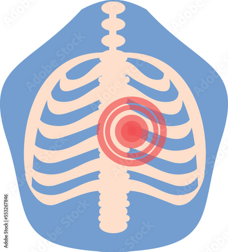 Body pain icon cartoon vector. Arthritis joint. Medical treatment