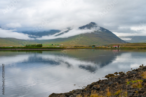 Landscape of the East Fjords (Iceland)