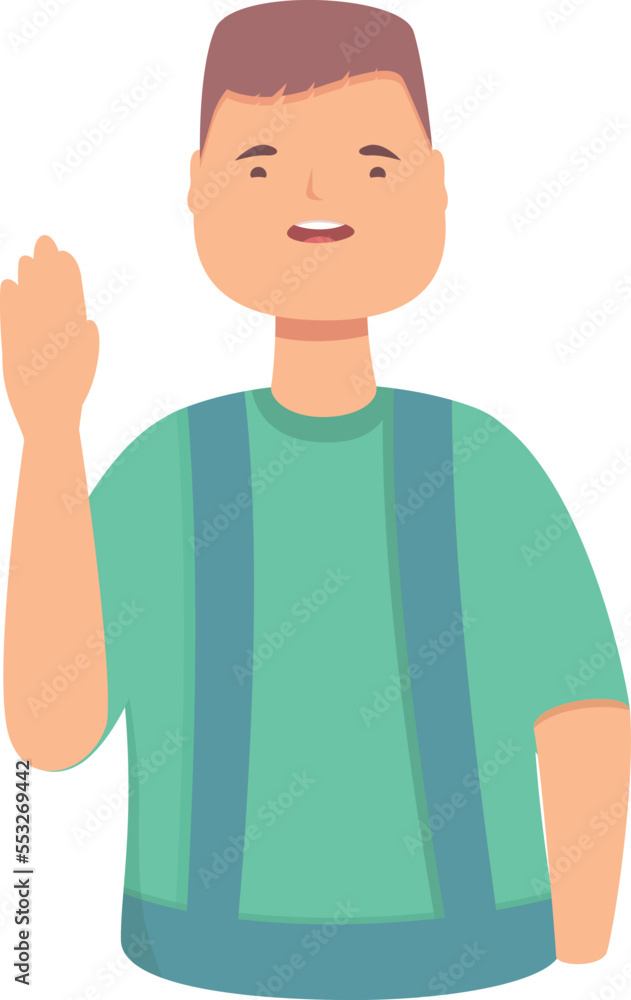 Syndrome down icon cartoon vector. Child day. World health Syndrome down icon cartoon vector. Child day. World health