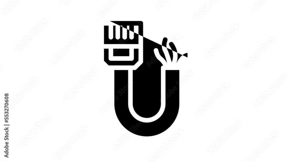 phone and data wire line icon animation phone and data wire line icon animation