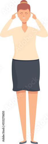 Mental care icon cartoon vector. Skills therapy. Health work