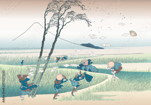 駿州江尻　冨嶽三十六景