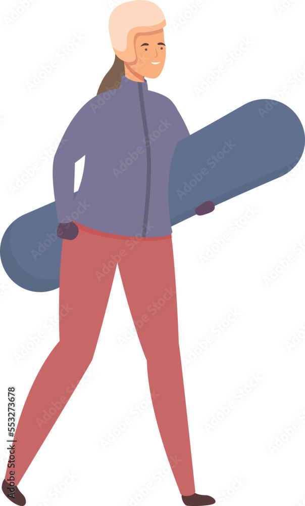 Snowboarding extreme icon cartoon vector. Trainer activity. Child school Snowboarding extreme icon cartoon vector. Trainer activity. Child school