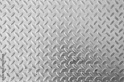 Transparent PNG Metal Diamond Grip Flooring Texture Background.