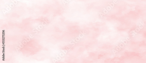 Beautiful abstract colorful pink watercolor texture background on white surface, light pink paper texture with stains, Soft pink watercolor background for your banner, poster, invitation and design.