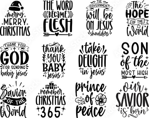 Christmas with Jesus Christ  Christmas Quote Vector  svg bundle  Jesus is King png  Merry Christmas  Happy New Year Quote  Good News  Song of God  Joy to the World  Savior of the World