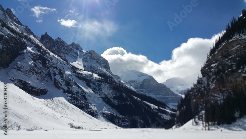 ski resort in the mountains