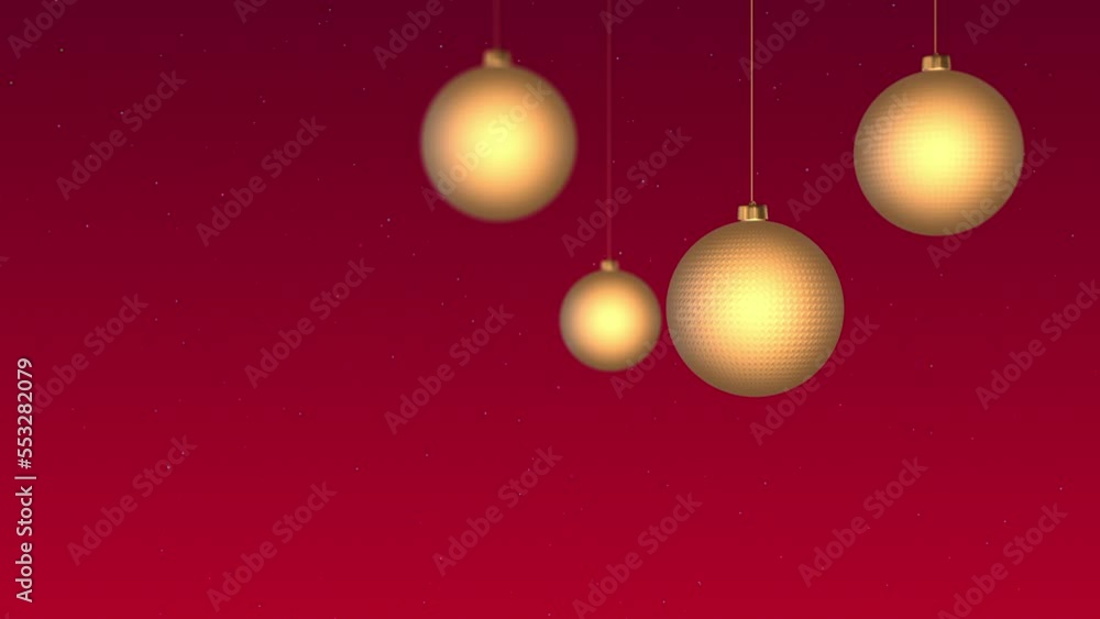 Christmas balls new year concept