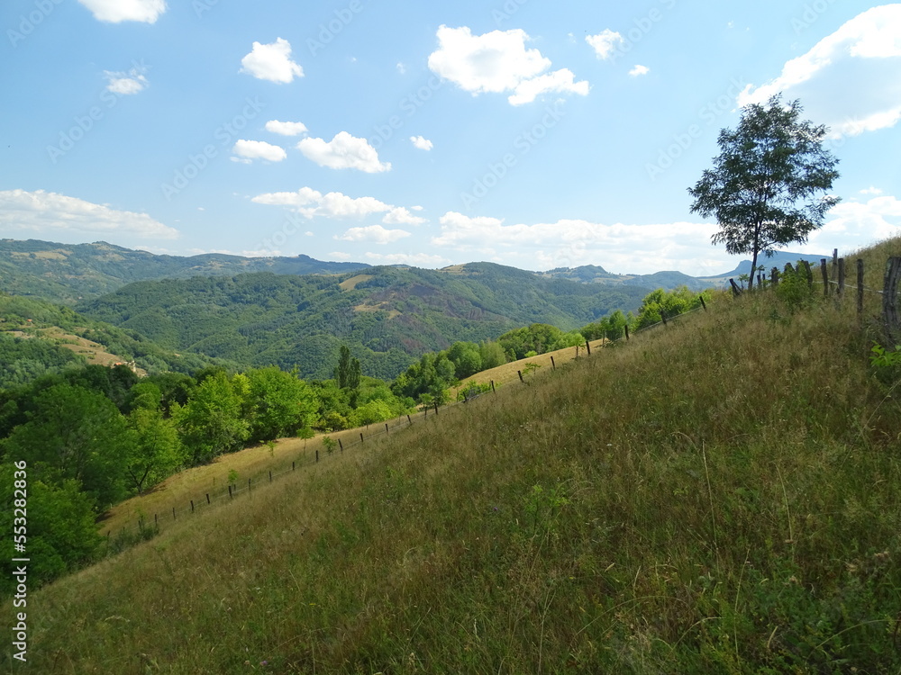 landscape in the mountains