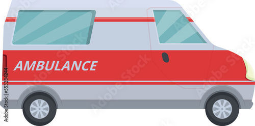 Siren ambulance icon cartoon vector. Emergency vehicle. Modern transport