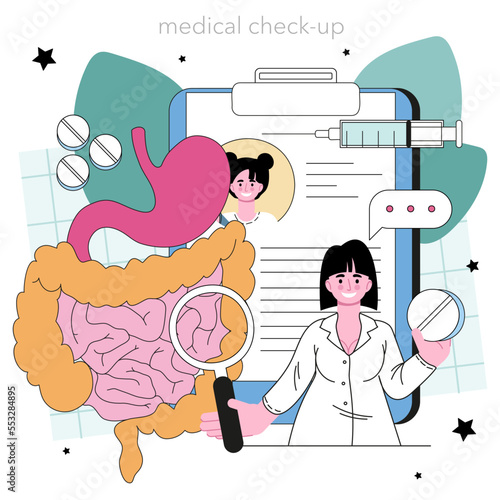 Gastroenterology doctor. Colon and stomach desease treatment.