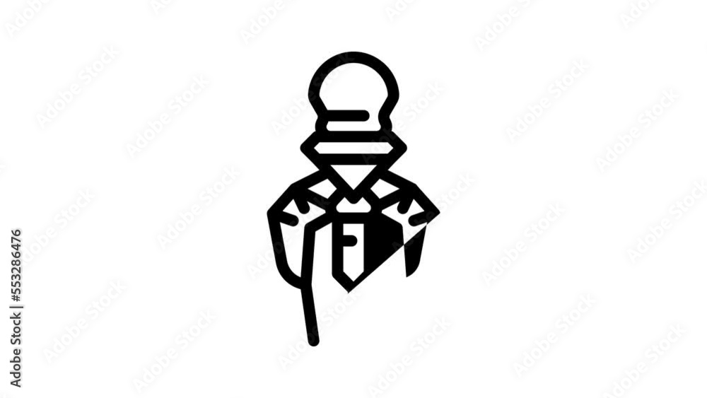 nano technology line icon animation nano technology line icon animation
