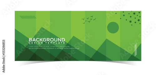 background night scenery green design template